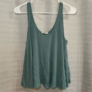 Green cotton tank top